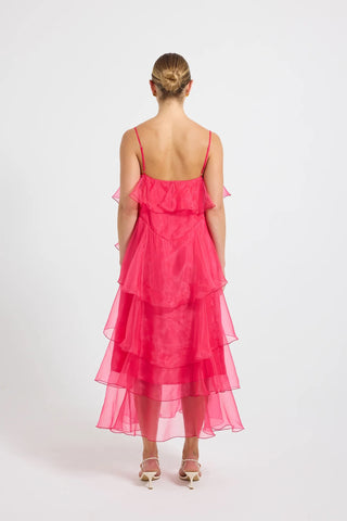 Pasduchas Cleo Tiered Maxi Dress - Magenta