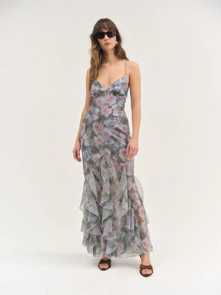 For Love & Lemons Elea Maxi Dress - Purple