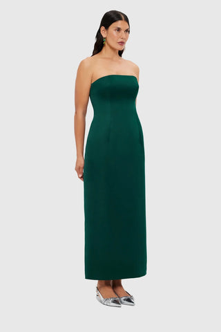 Leo Lin Rayna Bustier Maxi Dress - Emerald