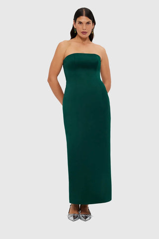 Leo Lin Rayna Bustier Maxi Dress - Emerald