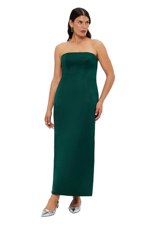 Leo Lin Rayna Bustier Maxi Dress - Emerald