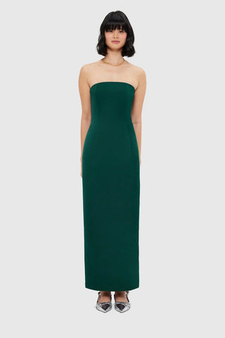 Leo Lin Rayna Bustier Maxi Dress - Emerald