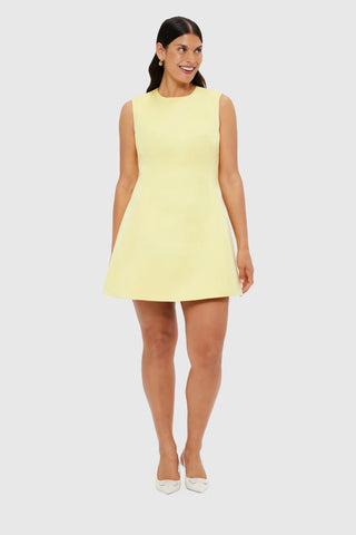 Leo Lin Chloe Sleeveless Mini Dress - Sorbet Yellow