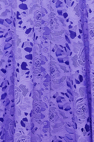 Leo Lin Aliyah Lace Butterfly Sleeve Midi Dress - Lavender