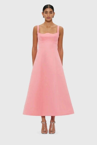 Leo Lin Odette Midi Dress - Strawberry Pink