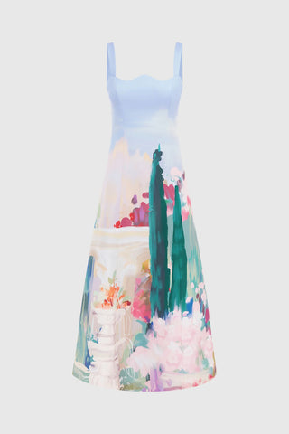 Leo Lin Odette Midi Dress - Jardin Print