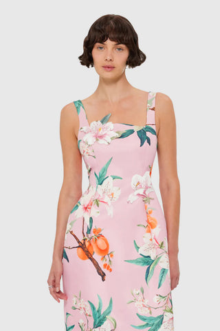 Leo Lin Larissa Midi Dress - Lavish Print in Pink