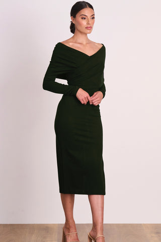 Pasduchas Zodiac Midi Dress - Olive