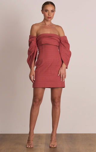 Pasduchas Platinum Party Dress - Rosewood