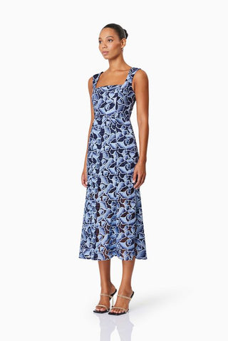 Elliatt Mila Midi Dress - Navy Multi