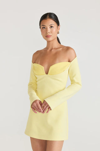 Tojhà Lilosa Mini Dress - Lemon/Honey