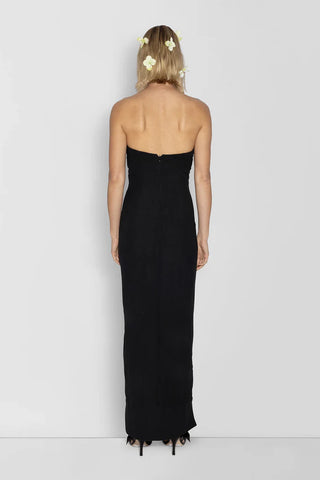 The Wolf Gang Filipa Embroidered Maxi Dress - Noir