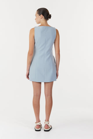 Third Form Skyline Tailored Mini Dress - Powder Blue