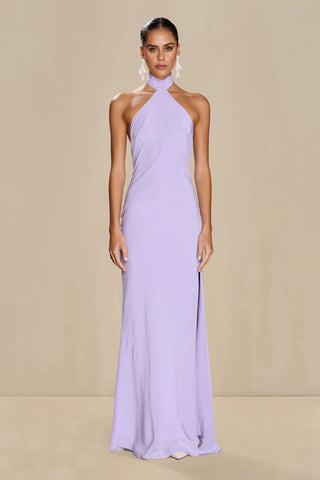 Sonya Yasmine Silk Dress - Lilac