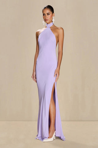 Sonya Yasmine Silk Dress - Lilac