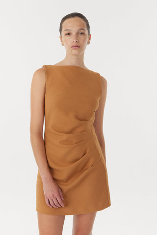 Third Form Enigma Mini Dress - Camel
