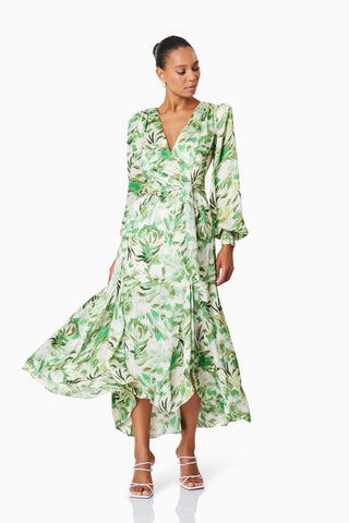Elliatt Georgia Maxi Dress - Green Multi