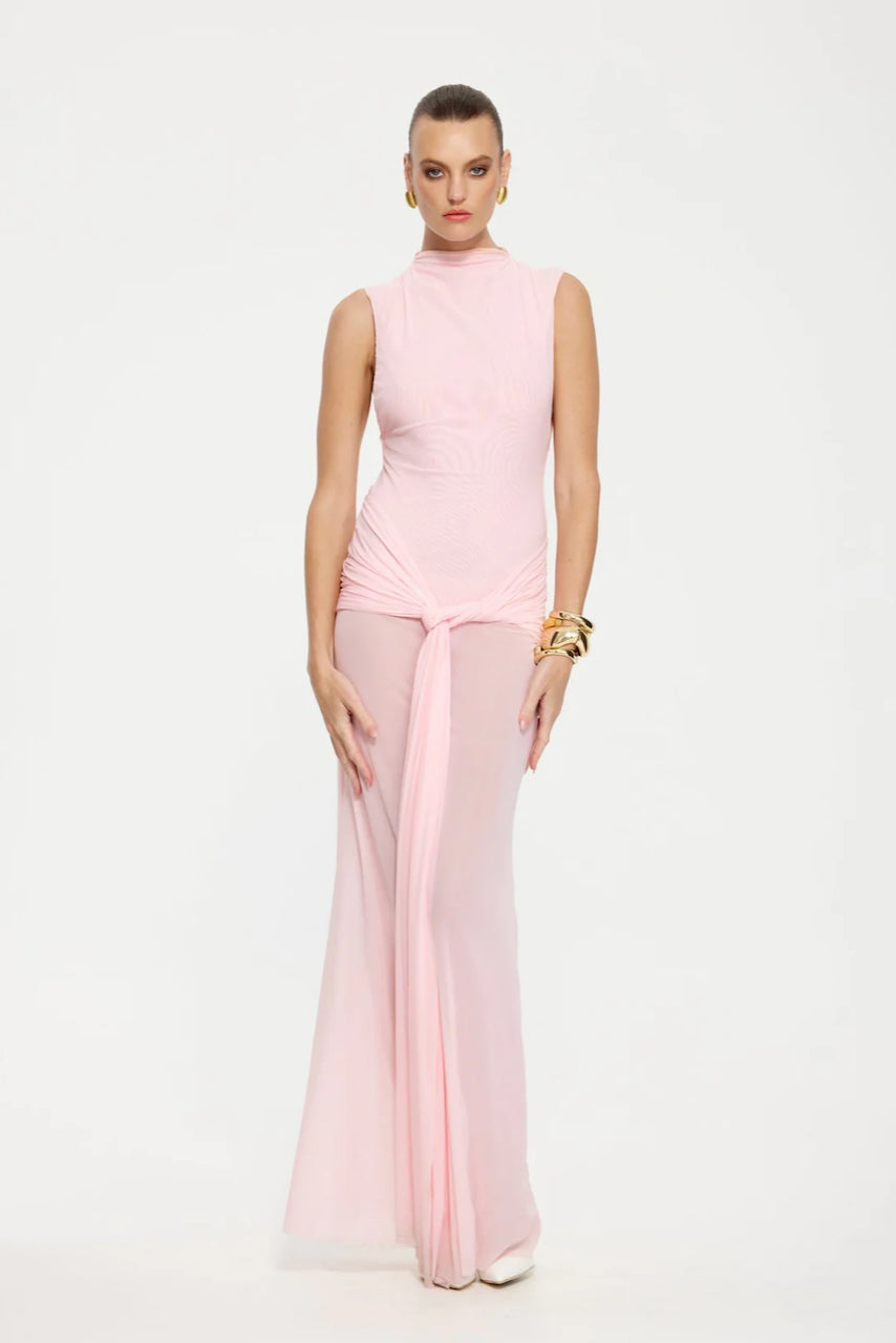 Effie Kats Roza Maxi Dress Petal Pink Dress Hire AU