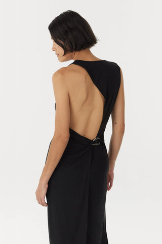 Third Form Stirling Twist Asymmetric Maxi Dress - Black