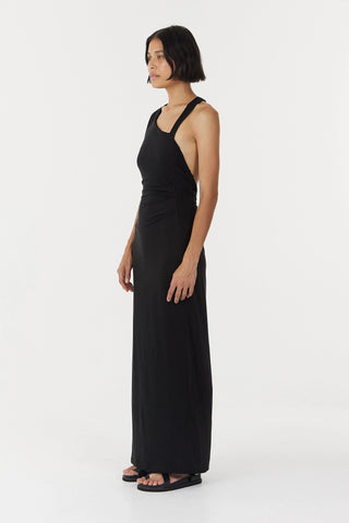 Third Form Stirling Twist Asymmetric Maxi Dress - Black