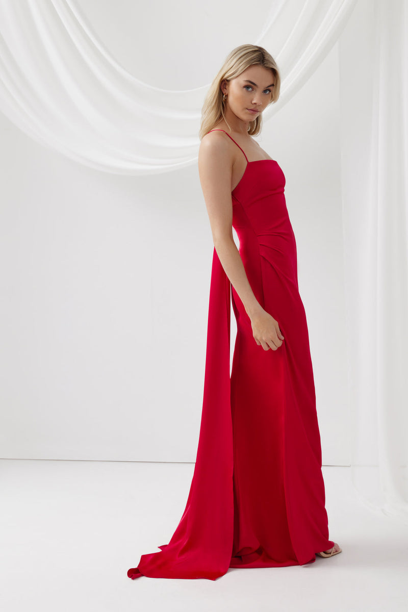 Lexi Messina Dress Cherry Dress Hire AU