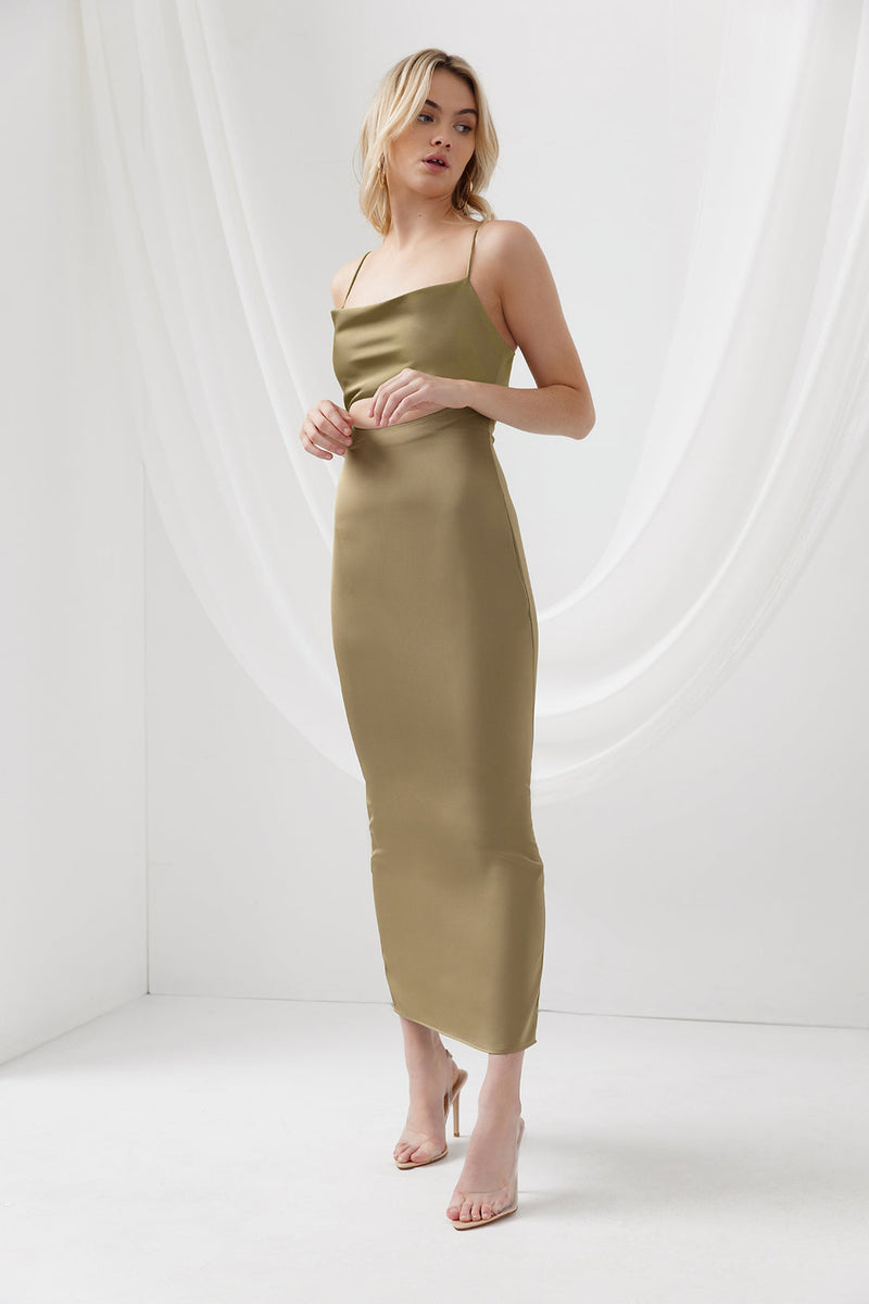 Bec and bridge top amazonite dress olive
