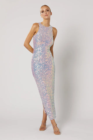 Winona Alani Zip Back Dress - Purple Multi