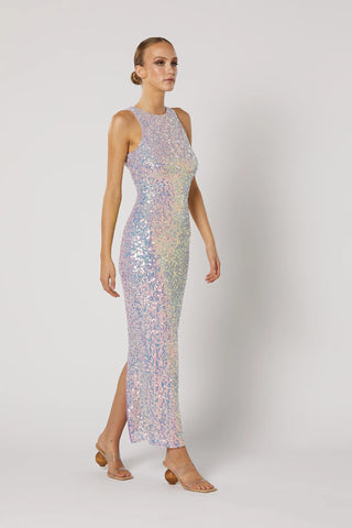 Winona Alani Zip Back Dress - Purple Multi