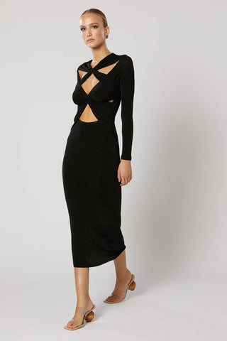 Winona Ithaca Cut Out Dress - Black