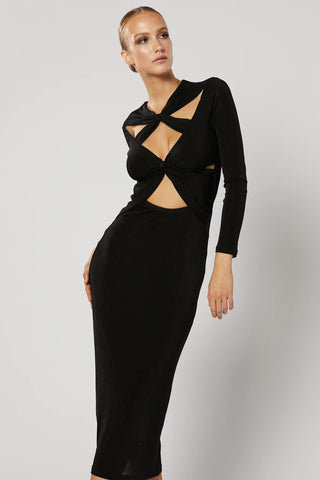 Winona Ithaca Cut Out Dress - Black