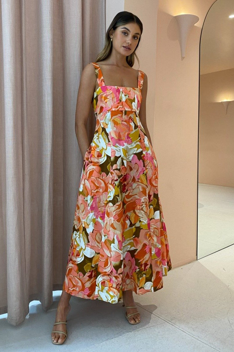 Acler Tate Dress Pink Bouquet Dress Hire AU