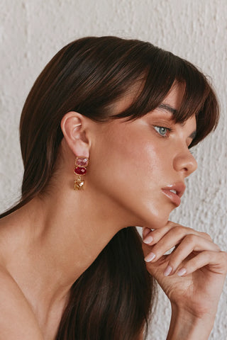 Christie Nicolaides Giovanna Earrings - Pink