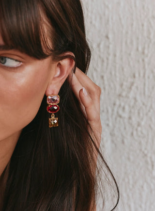 Christie Nicolaides Giovanna Earrings - Pink