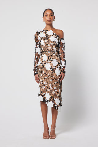 Elliatt Patios Dress - Black/White