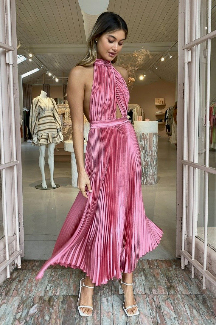 Fashion elegance backless sleeveless hot sale tassel evening maxi dress