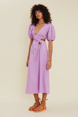 Suboo Skylar Cross Front Cut Out Maxi Dress - Lavendar