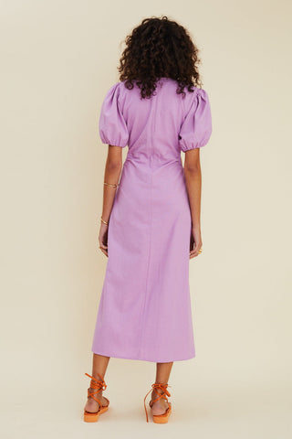 Suboo Skylar Cross Front Cut Out Maxi Dress - Lavendar