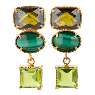 Christie Nicolaides Giovanna Earrings - Green