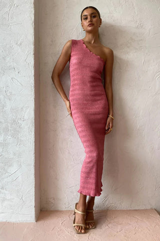 L'idée Soirée Gigi Smocking Gown - Dusty Rose