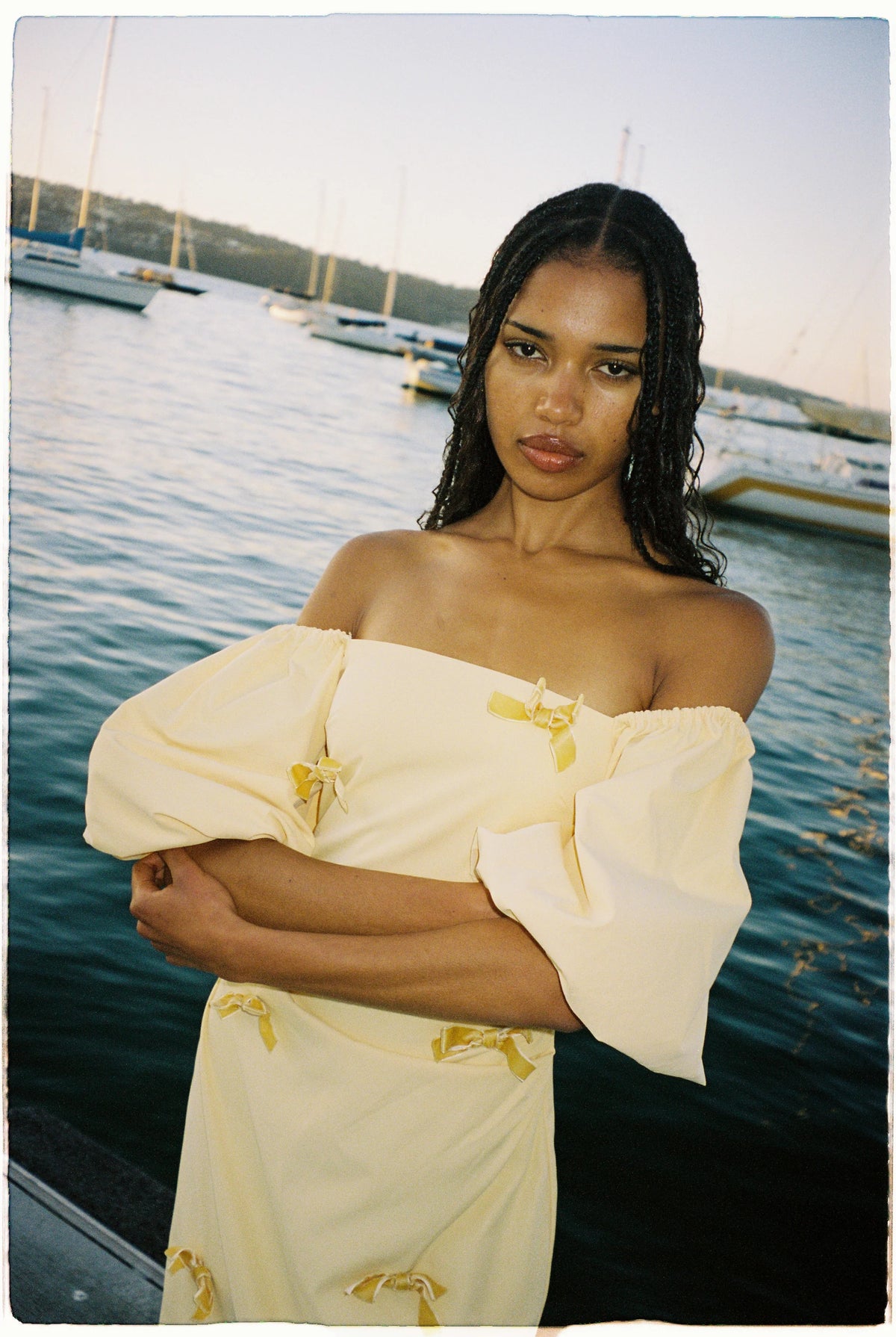 The Wolf Gang Amar Midi Dress - Butter