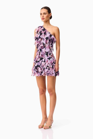 Elliatt Solene Mini Dress - Purple Floral
