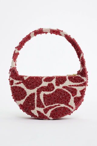 Acler Bead Birch Bag - Chilli Ivory