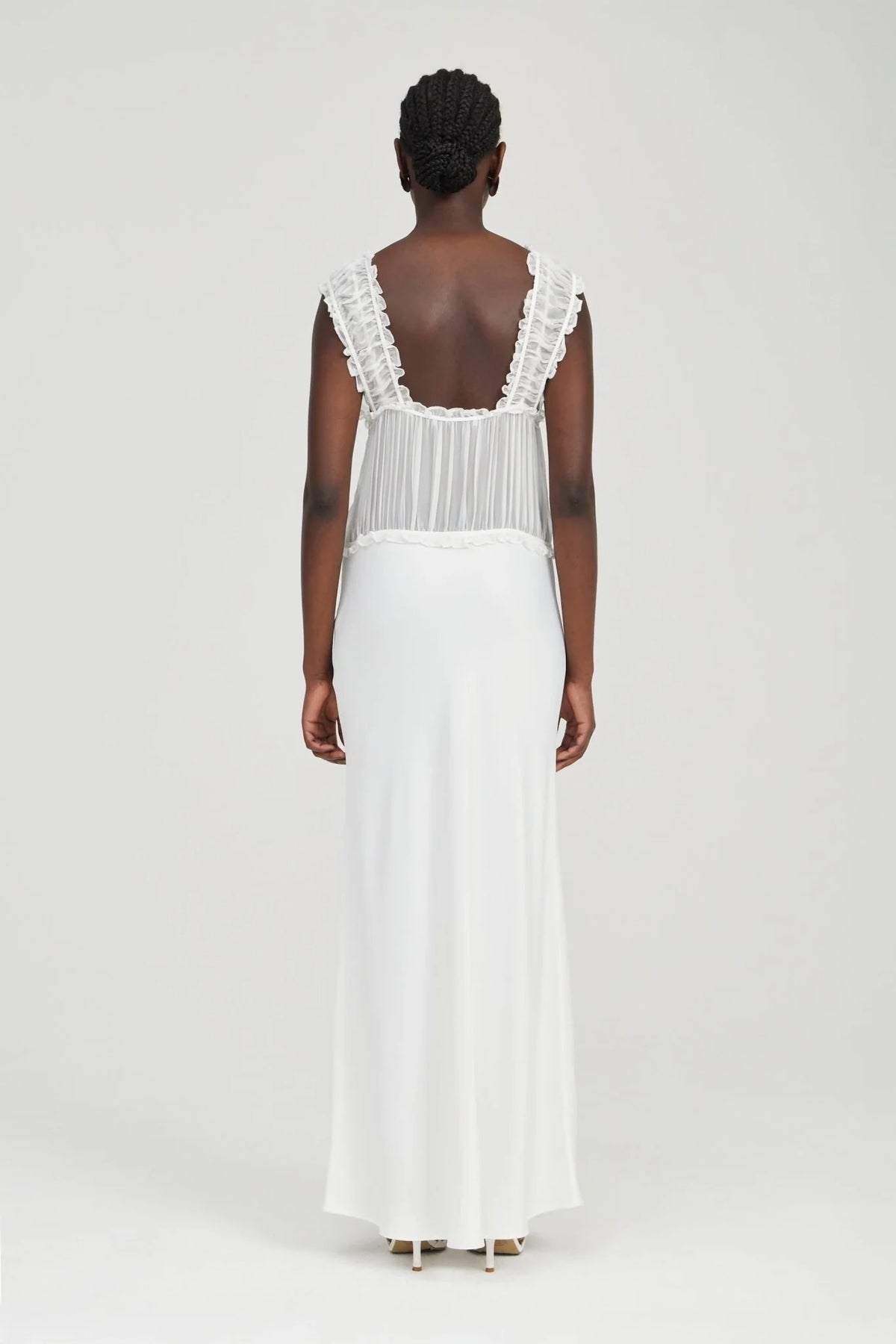 Third Form Held Floor Length Dress - Ivory