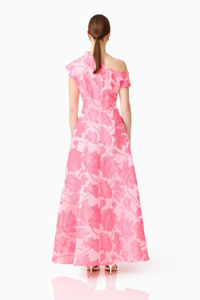 Elliatt Dionne Asymmetrical Maxi Gown - Pink