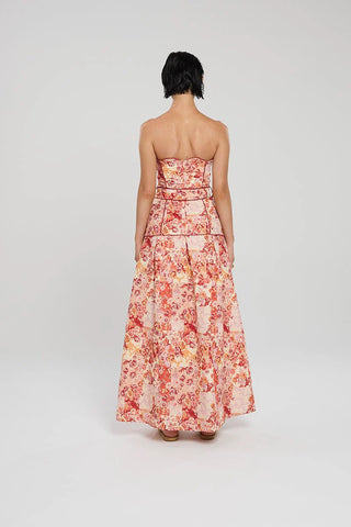 Winona Selca Panel Dress - Red Print