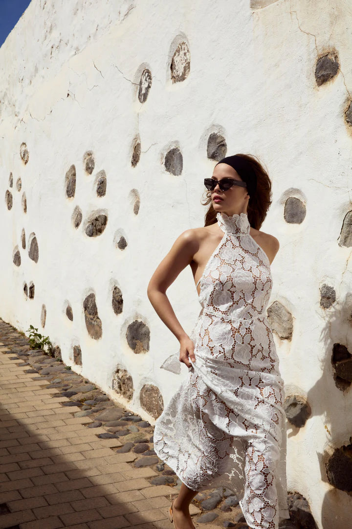 For Love Lemons Astoria Lace Maxi Dress White Dress Hire AU