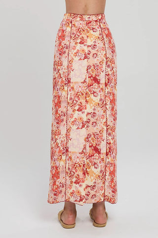 Winona Selca Bow Top - Red Print