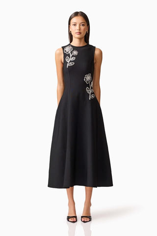 Elliatt Soleil Midi Dress - Black