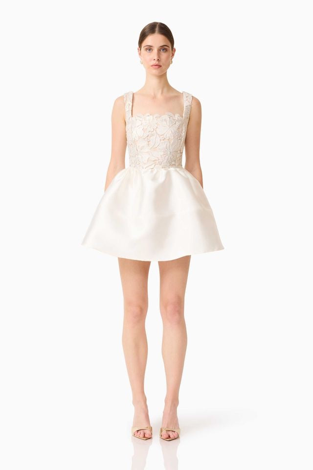 Elliatt Nicoletta Aline Mini Dress - White Gold