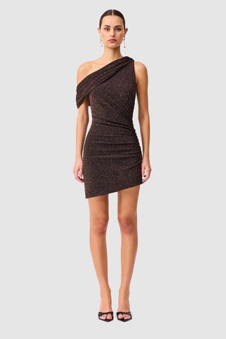 Elliatt Indira Mini Dress - Black & Gold